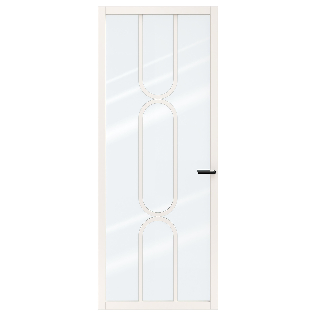 Binnendeur Skantrae SSL 14622 Blank Glas Wit Gelakt